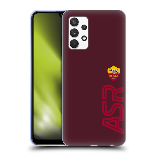 AS Roma Crest Graphics Oversized Soft Gel Case for Samsung Galaxy A32 (2021)
