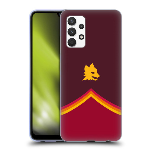 AS Roma Crest Graphics Wolf Soft Gel Case for Samsung Galaxy A32 (2021)