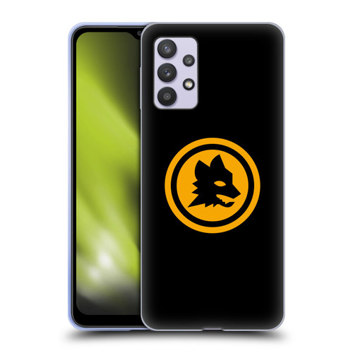 AS Roma Crest Graphics Black And Gold Soft Gel Case for Samsung Galaxy A32 5G / M32 5G (2021)