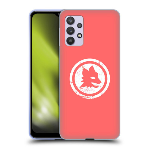 AS Roma Crest Graphics Pink Distressed Soft Gel Case for Samsung Galaxy A32 5G / M32 5G (2021)
