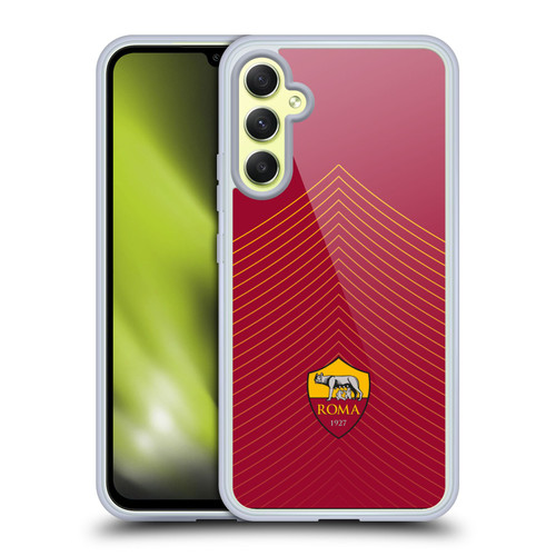 AS Roma Crest Graphics Arrow Soft Gel Case for Samsung Galaxy A34 5G