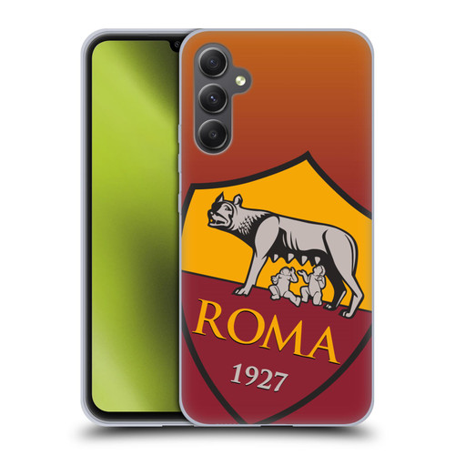 AS Roma Crest Graphics Gradient Soft Gel Case for Samsung Galaxy A34 5G