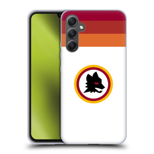 AS Roma Crest Graphics Wolf Retro Heritage Soft Gel Case for Samsung Galaxy A34 5G