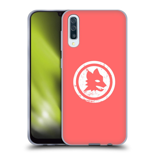 AS Roma Crest Graphics Pink Distressed Soft Gel Case for Samsung Galaxy A50/A30s (2019)