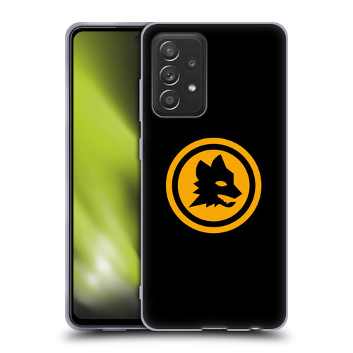 AS Roma Crest Graphics Black And Gold Soft Gel Case for Samsung Galaxy A52 / A52s / 5G (2021)