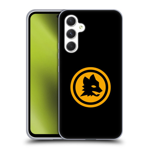 AS Roma Crest Graphics Black And Gold Soft Gel Case for Samsung Galaxy A54 5G