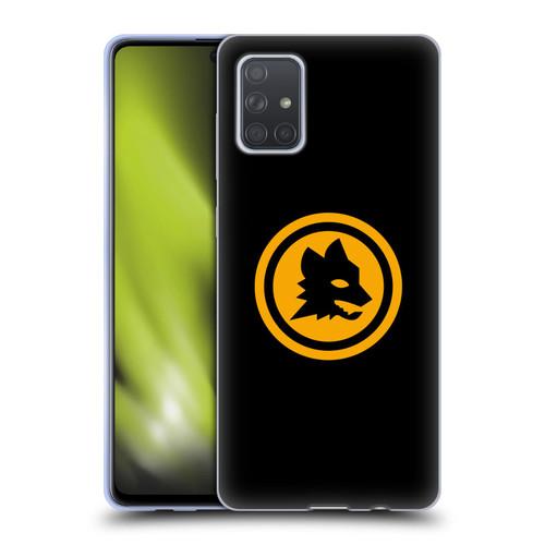 AS Roma Crest Graphics Black And Gold Soft Gel Case for Samsung Galaxy A71 (2019)