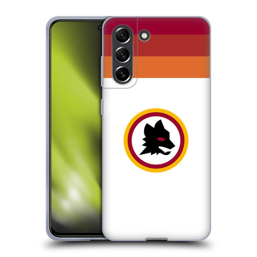 AS Roma Crest Graphics Wolf Retro Heritage Soft Gel Case for Samsung Galaxy S21 FE 5G
