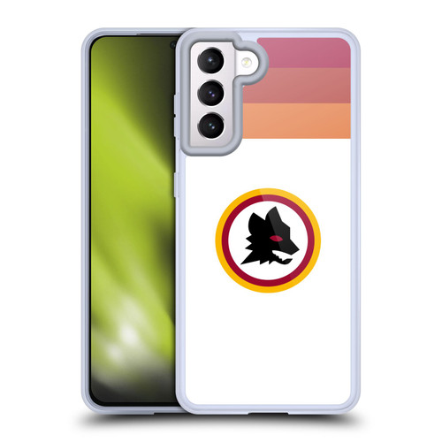 AS Roma Crest Graphics Wolf Retro Heritage Soft Gel Case for Samsung Galaxy S21 5G