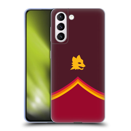 AS Roma Crest Graphics Wolf Soft Gel Case for Samsung Galaxy S21+ 5G