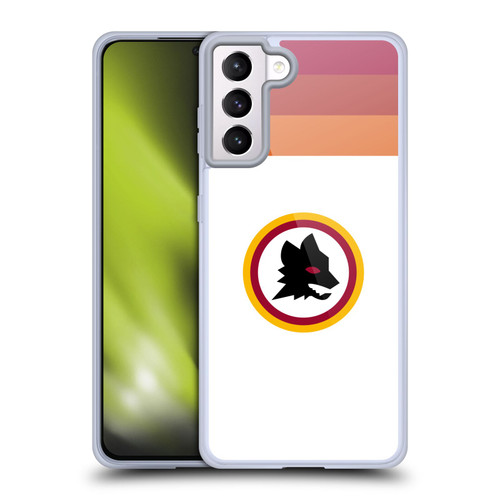 AS Roma Crest Graphics Wolf Retro Heritage Soft Gel Case for Samsung Galaxy S21+ 5G