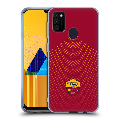 AS Roma Crest Graphics Arrow Soft Gel Case for Samsung Galaxy M30s (2019)/M21 (2020)