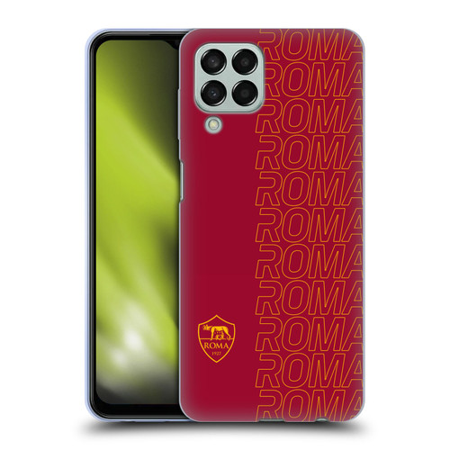 AS Roma Crest Graphics Echo Soft Gel Case for Samsung Galaxy M33 (2022)