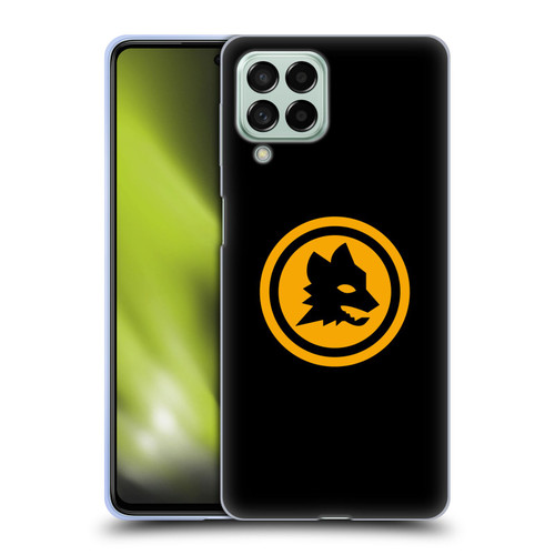 AS Roma Crest Graphics Black And Gold Soft Gel Case for Samsung Galaxy M53 (2022)