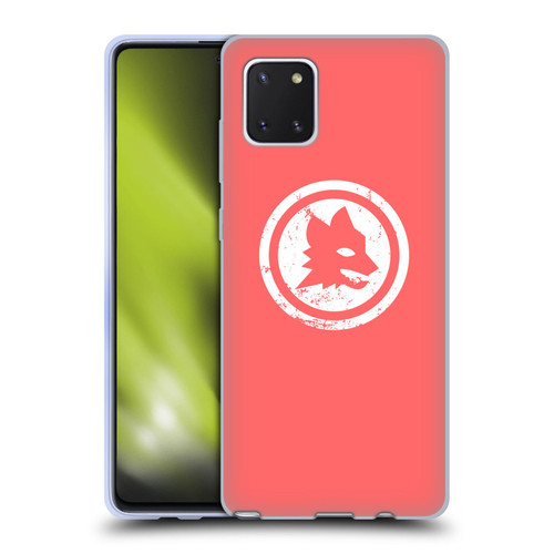 AS Roma Crest Graphics Pink Distressed Soft Gel Case for Samsung Galaxy Note10 Lite
