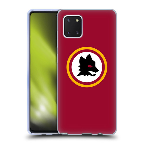 AS Roma Crest Graphics Wolf Circle Soft Gel Case for Samsung Galaxy Note10 Lite