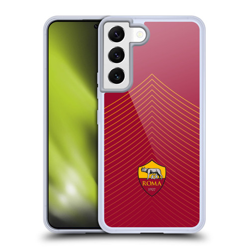 AS Roma Crest Graphics Arrow Soft Gel Case for Samsung Galaxy S22 5G