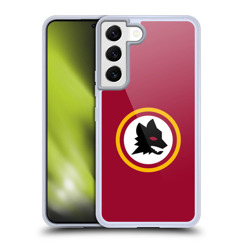 AS Roma Crest Graphics Wolf Circle Soft Gel Case for Samsung Galaxy S22 5G
