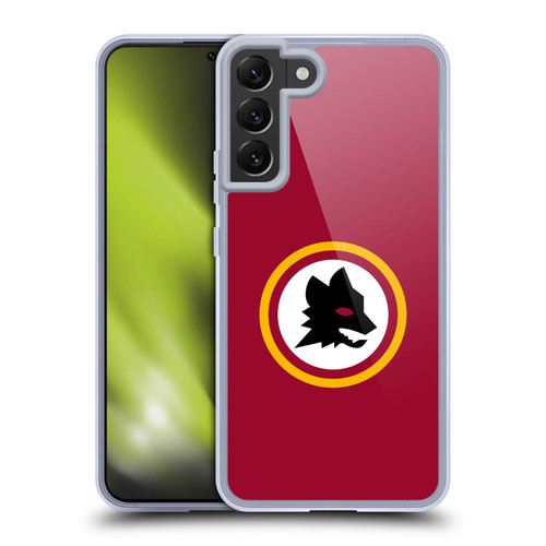 AS Roma Crest Graphics Wolf Circle Soft Gel Case for Samsung Galaxy S22+ 5G