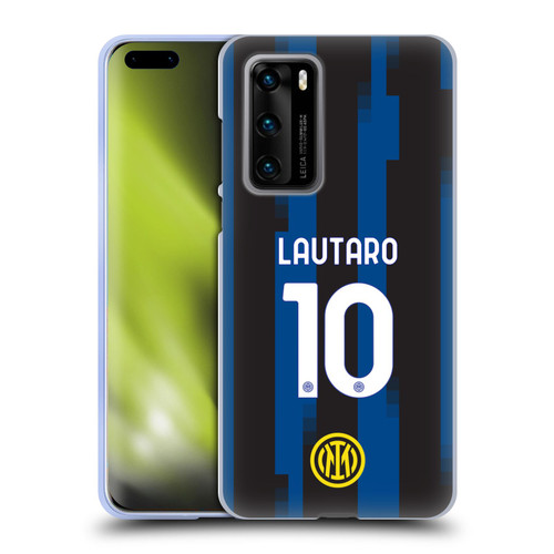 Fc Internazionale Milano 2023/24 Players Home Kit Lautaro Martínez Soft Gel Case for Huawei P40 5G