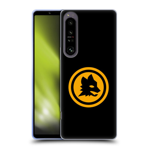 AS Roma Crest Graphics Black And Gold Soft Gel Case for Sony Xperia 1 IV