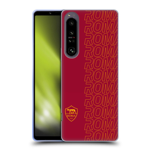 AS Roma Crest Graphics Echo Soft Gel Case for Sony Xperia 1 IV