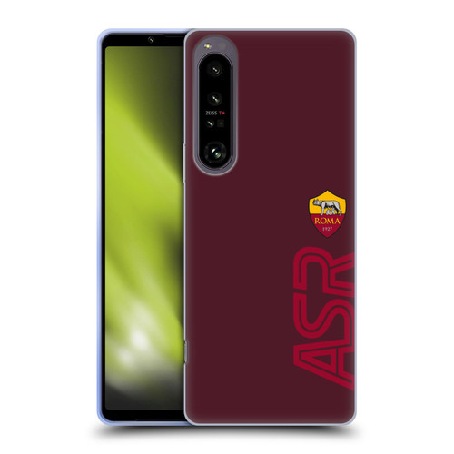 AS Roma Crest Graphics Oversized Soft Gel Case for Sony Xperia 1 IV