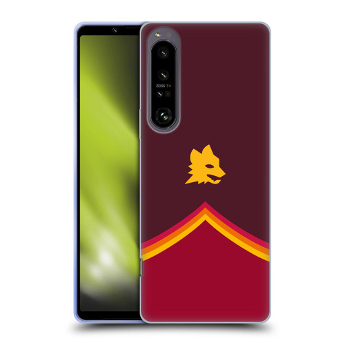 AS Roma Crest Graphics Wolf Soft Gel Case for Sony Xperia 1 IV
