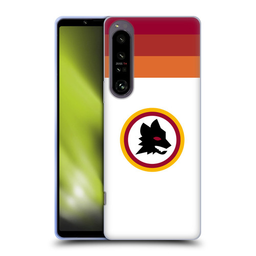 AS Roma Crest Graphics Wolf Retro Heritage Soft Gel Case for Sony Xperia 1 IV