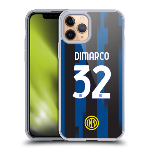 Fc Internazionale Milano 2023/24 Players Home Kit Federico Dimarco Soft Gel Case for Apple iPhone 11 Pro