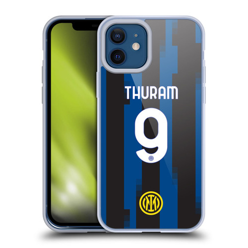 Fc Internazionale Milano 2023/24 Players Home Kit Marcus Thuram Soft Gel Case for Apple iPhone 12 / iPhone 12 Pro