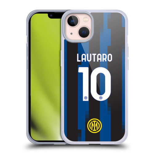 Fc Internazionale Milano 2023/24 Players Home Kit Lautaro Martínez Soft Gel Case for Apple iPhone 13
