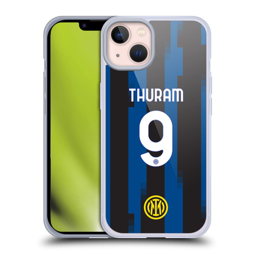 Fc Internazionale Milano 2023/24 Players Home Kit Marcus Thuram Soft Gel Case for Apple iPhone 13