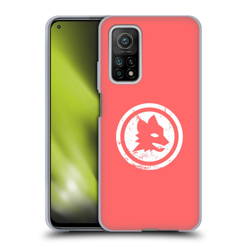 AS Roma Crest Graphics Pink Distressed Soft Gel Case for Xiaomi Mi 10T 5G