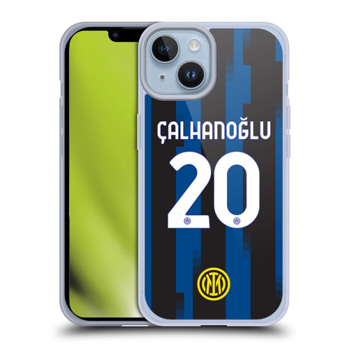 Fc Internazionale Milano 2023/24 Players Home Kit Hakan Çalhanoglu Soft Gel Case for Apple iPhone 14