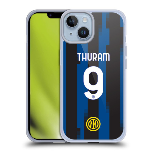 Fc Internazionale Milano 2023/24 Players Home Kit Marcus Thuram Soft Gel Case for Apple iPhone 14