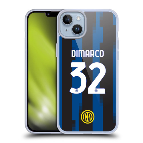 Fc Internazionale Milano 2023/24 Players Home Kit Federico Dimarco Soft Gel Case for Apple iPhone 14 Plus