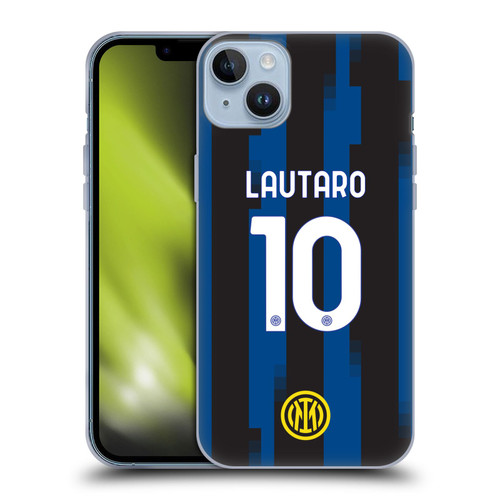 Fc Internazionale Milano 2023/24 Players Home Kit Lautaro Martínez Soft Gel Case for Apple iPhone 14 Plus