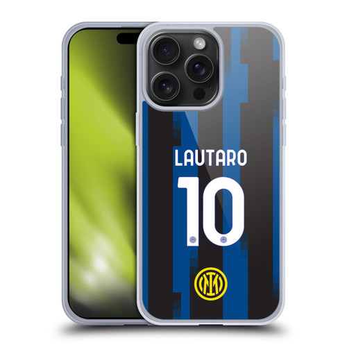 Fc Internazionale Milano 2023/24 Players Home Kit Lautaro Martínez Soft Gel Case for Apple iPhone 15 Pro Max