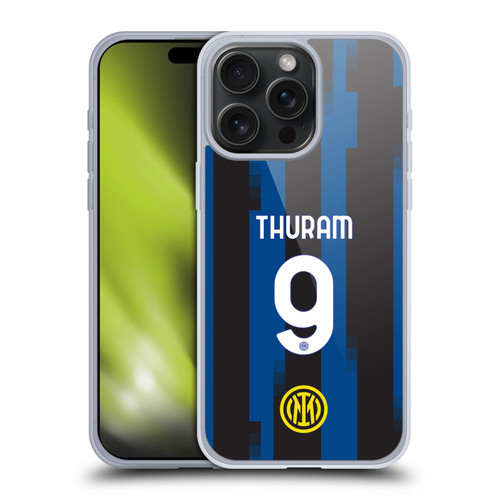 Fc Internazionale Milano 2023/24 Players Home Kit Marcus Thuram Soft Gel Case for Apple iPhone 15 Pro Max
