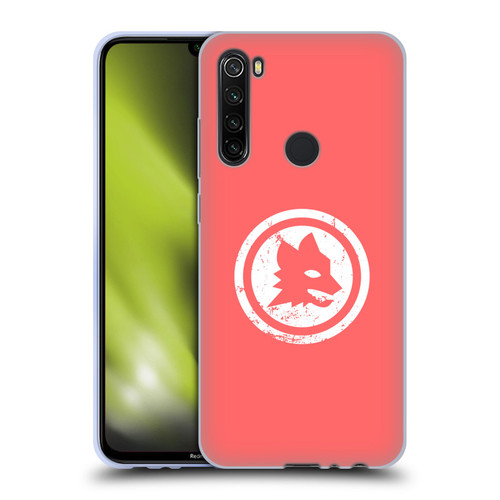 AS Roma Crest Graphics Pink Distressed Soft Gel Case for Xiaomi Redmi Note 8T