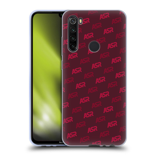 AS Roma Crest Graphics Wordmark Pattern Soft Gel Case for Xiaomi Redmi Note 8T