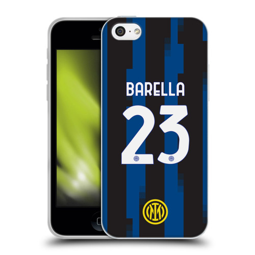 Fc Internazionale Milano 2023/24 Players Home Kit Nicolò Barella Soft Gel Case for Apple iPhone 5c