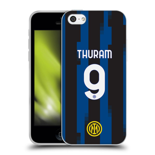 Fc Internazionale Milano 2023/24 Players Home Kit Marcus Thuram Soft Gel Case for Apple iPhone 5c