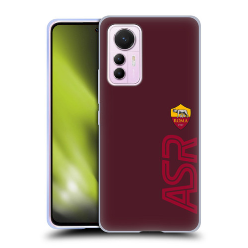 AS Roma Crest Graphics Oversized Soft Gel Case for Xiaomi 12 Lite