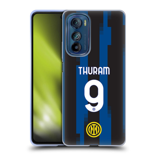 Fc Internazionale Milano 2023/24 Players Home Kit Marcus Thuram Soft Gel Case for Motorola Edge 30