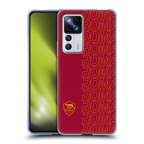 AS Roma Crest Graphics Echo Soft Gel Case for Xiaomi 12T Pro