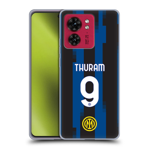 Fc Internazionale Milano 2023/24 Players Home Kit Marcus Thuram Soft Gel Case for Motorola Moto Edge 40