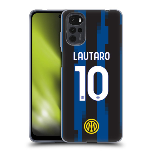 Fc Internazionale Milano 2023/24 Players Home Kit Lautaro Martínez Soft Gel Case for Motorola Moto G22