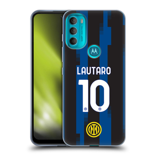 Fc Internazionale Milano 2023/24 Players Home Kit Lautaro Martínez Soft Gel Case for Motorola Moto G71 5G